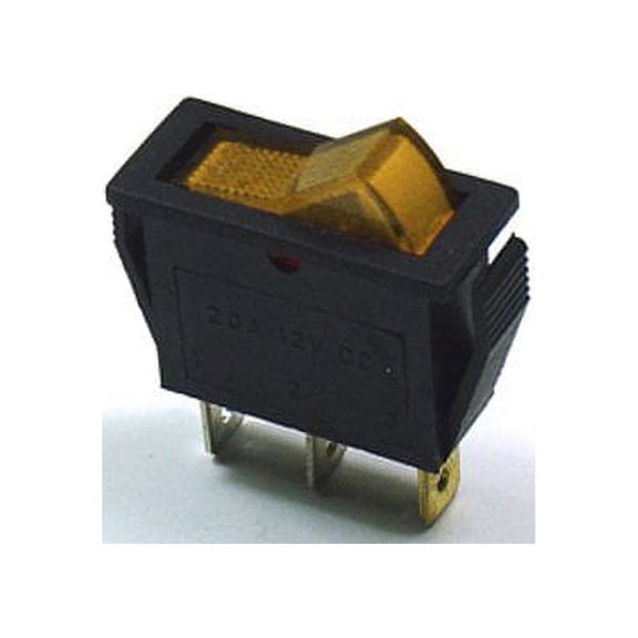 CYGUSA Illuminated 110VAC ON/Off Rocker Switch - Amber
