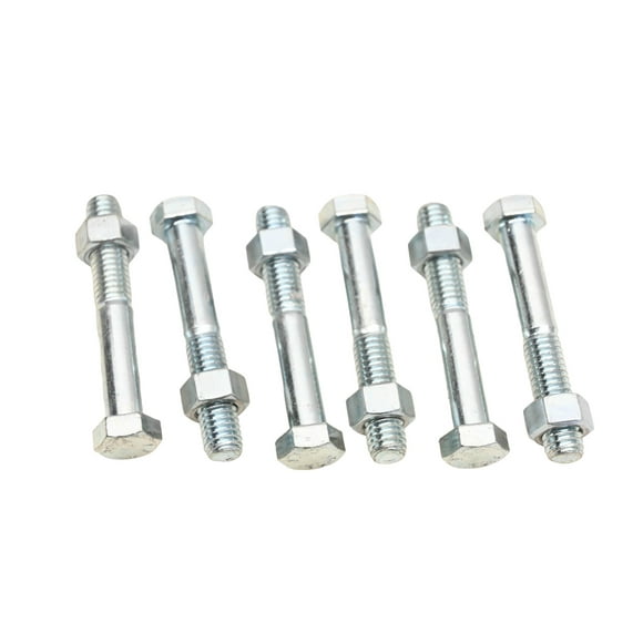CYI RO015-24 Hex Bolts With Nuts 9/16" x 3/8-16 x 2.5" Grade 307A Qty 6 NOS