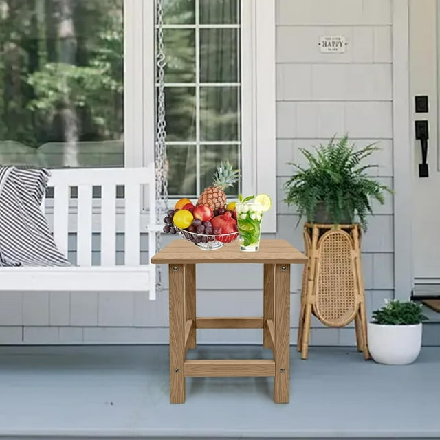 CYIHBOUR Outdoor Side Table HDPS Single Adirondack Side Table Weather