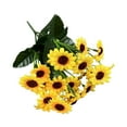 CYIHEYFUHeads Artificial Sunflower Bouquet, Silk Sunflower Wedding