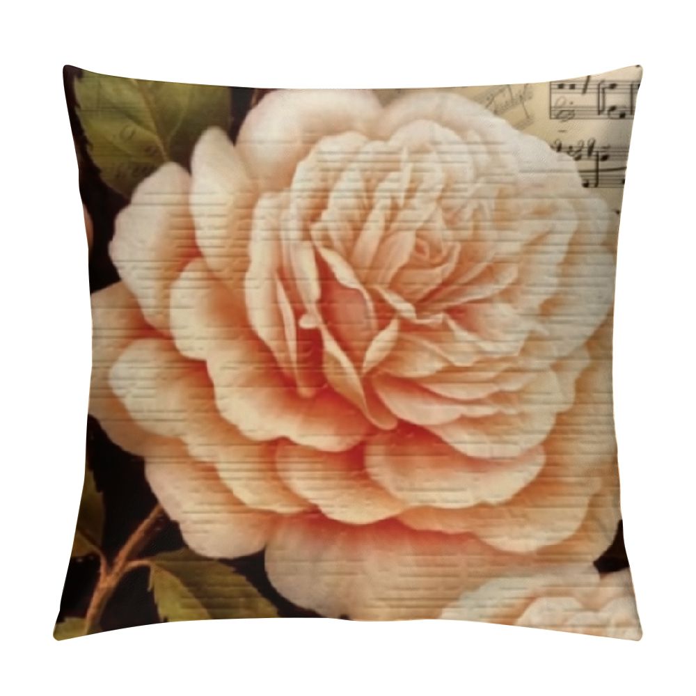 CYING Vintage French Paris Eiffel Tower with Rose Flowers Decorative