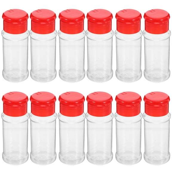 CYLINDSOME 12pcs Salt Shaker 100ml Kitchen Condiment Bottle Multipurpose Condiment Jar Seasoning Container