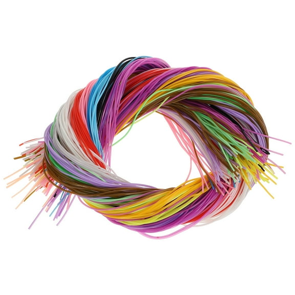CYLINDSOME 200Pcs Plastic Lacing Cords for Crafts, Weaving, Friendship Bracelets, Kids Craft Supplies and String Rope