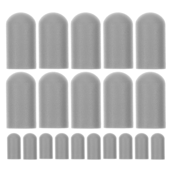 CYLINDSOME 20pcs Drumstick Caps Silicone Drumstick Silent Tips Drum Mute Tips Drum Practice Tips