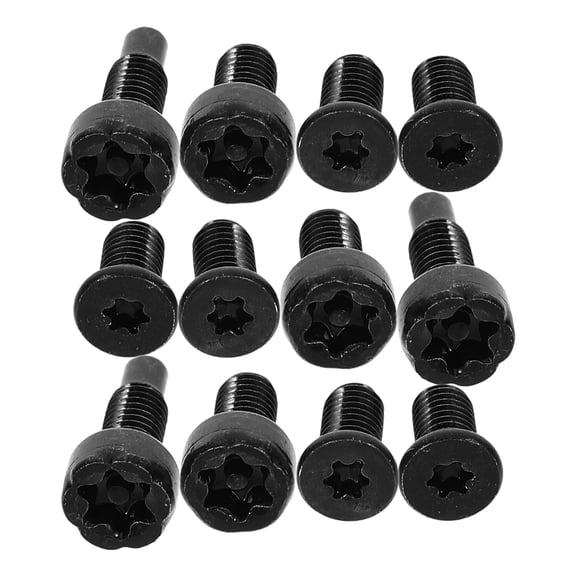 ORDDIART Screws Black Flower-Shaped 20Pcs 1.5X0.5X0.5In