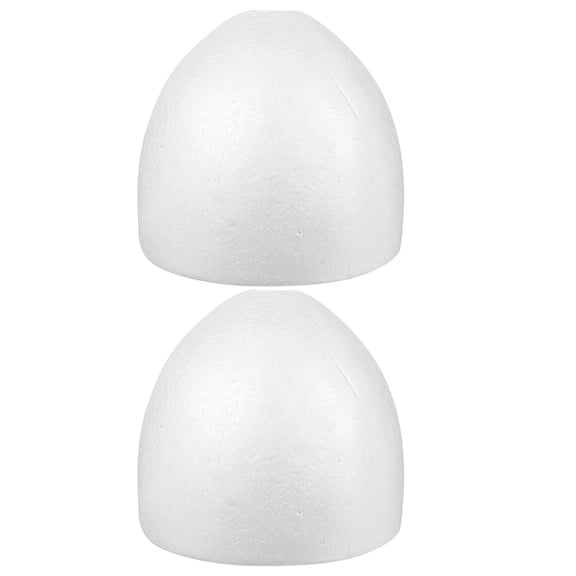 HEMOTON White Foam Cake Model for DIY Use Perfect for Practicing Decorations and Reusable 2 Pcs