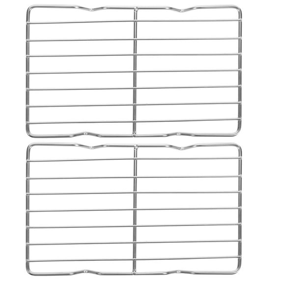 BESTYASH Grill Rack for Oven Tray Stainless Steel Silver 2Pcs