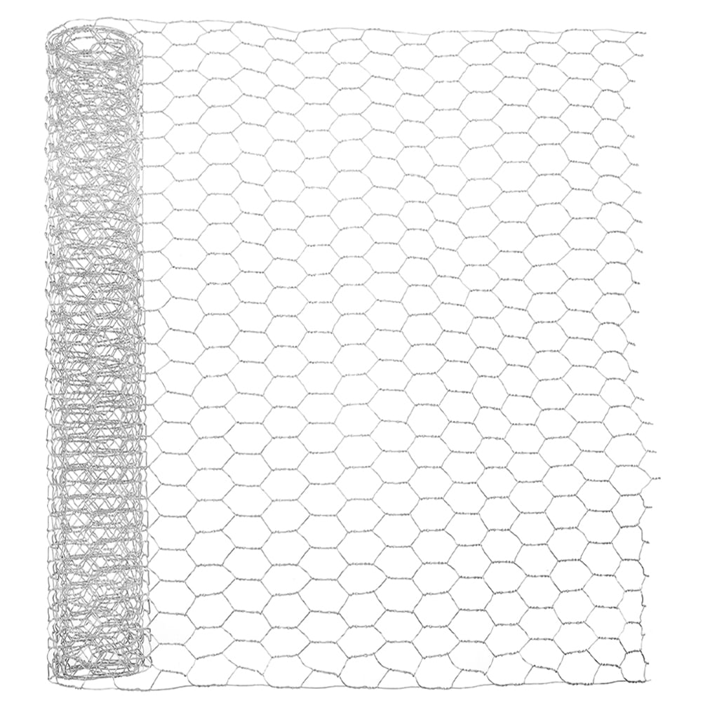 CYLINDSOME 2-Pack Galvanized Chicken Wire Mesh Hexagonal Poultry ...