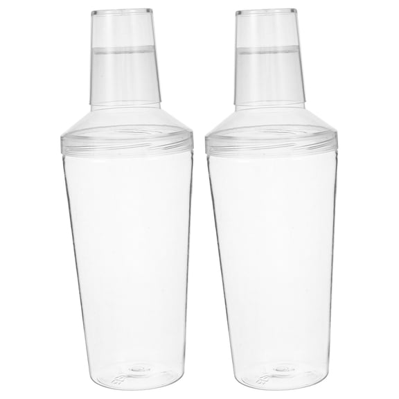 ORDDIART Cocktail Shaker Transparent Home Users Bartenders 2Pcs 9.1x3.1x2.4in