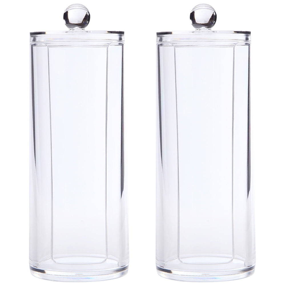 2-Pack Acrylic Scrunchie Holder & Organizer Stand – Clear Vertical Display For Hair Ties, Bracelets & Jewelry