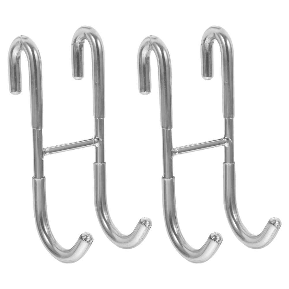 CYLINDSOME 2pcs Shower Hook Glass Door Shower Hook Hanging Bath Towel