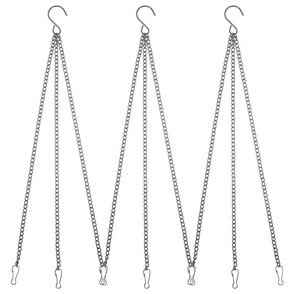 CYLINDSOME 3Pcs Hanging Basket Chains Heavy Duty Chain Flowerpot Chain Birdcage Hanging Chain