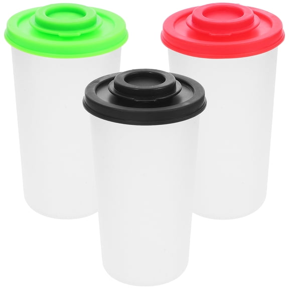CYLINDSOME 3pcs Condiment Bottles Salt And Pepper Shakers Seasoning Container Kitchen Condiment Bottles