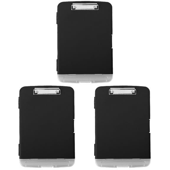 CYLINDSOME 3pcs File Folder Portable File Storage Holder A4 Clipboard File Writing Pad Pen Container Design File Folder