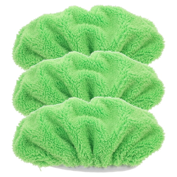 ORDDIART Flat Mop Pads Coral Fleece for Cleaning and Polishing 3Pcs 6.3X3.9X1.6in