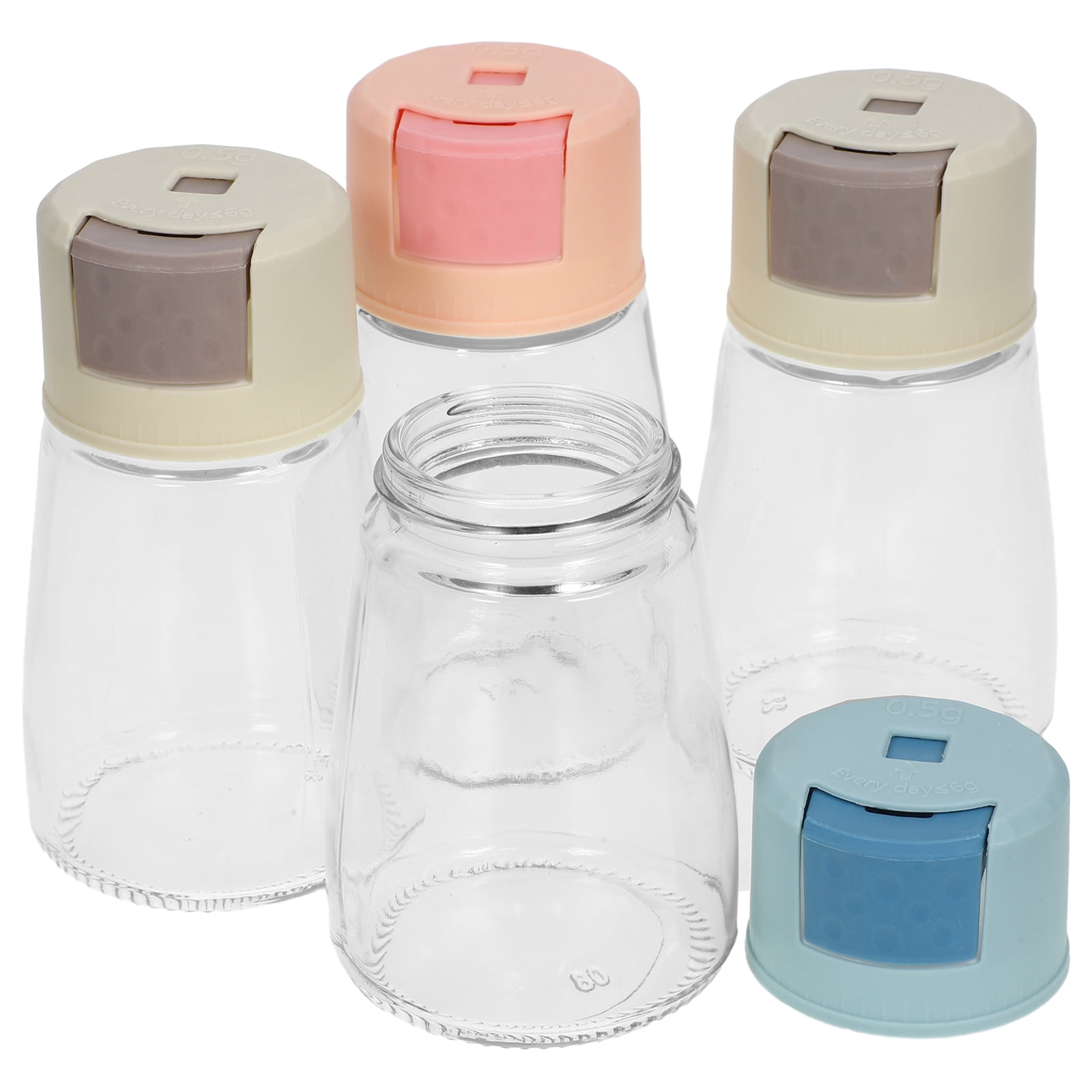Salti Containers CYLINDSOME 4-Pack Salt and Pepper Shaker Bottles with Metering ...