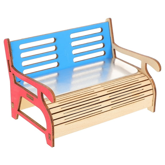 CYLINDSOME Hamster Wood Platform Hideout Guinea Pig Chair Sofa Decoration Small Animals Cage Climbing Stand