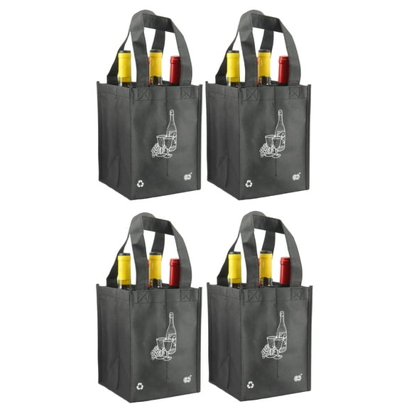 CYMA 4 Bottle Wine Tote - 4 Pack