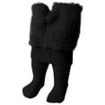 thumbnail image 1 of CYMMPU Baby Girls Tights Thick Leggings Soft Warm Organic Cotton Stockings Non Slip Pantyhose | Newborn Infant Toddler Black 6-8 Years, 1 of 4