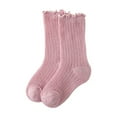 thumbnail image 1 of CYMMPU Baby's Soft Sleep Socks Ribbed Knit Winter Pink,0 Years, 1 of 4