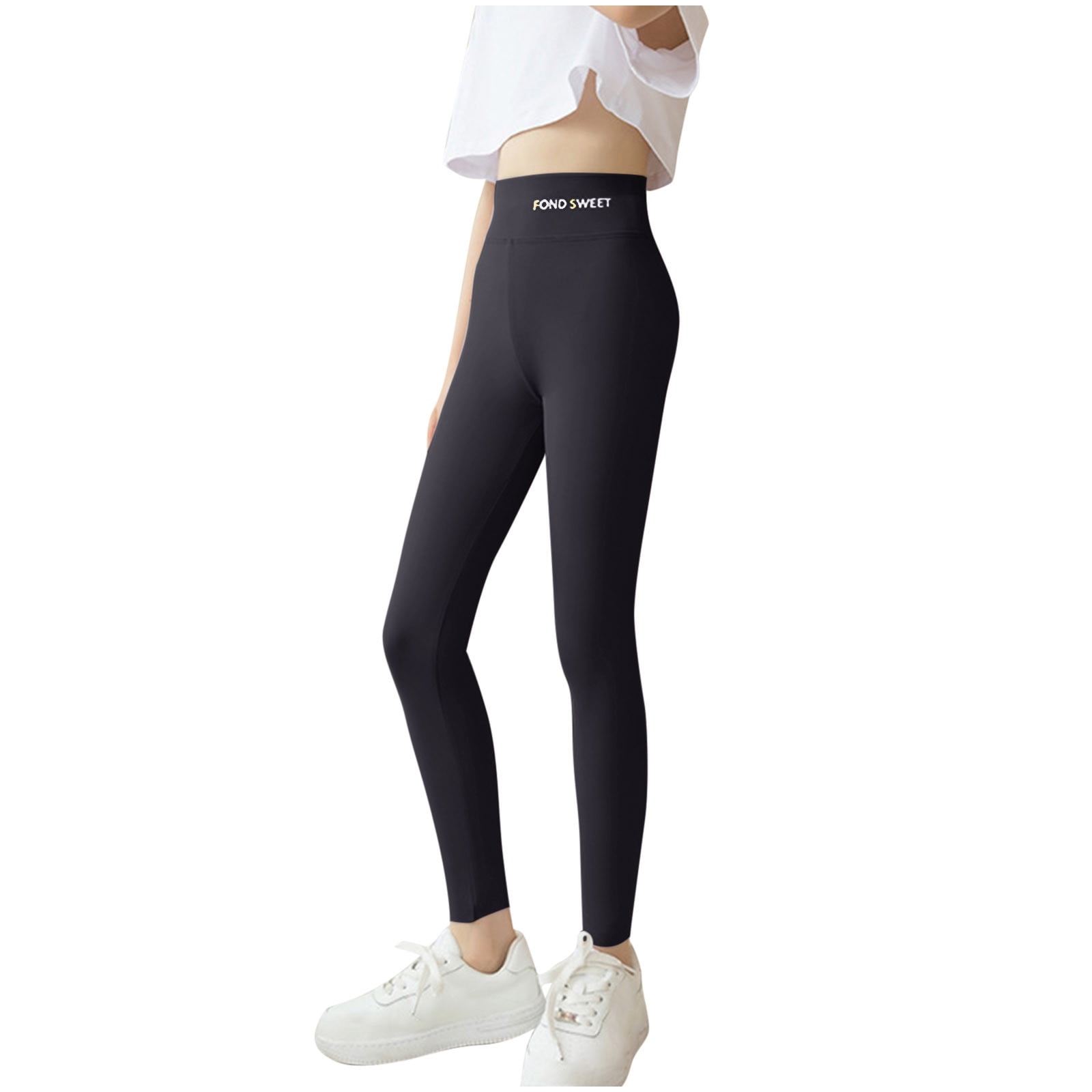 CYMMPU Girls Athletic Leggings Cotton Soft Stretchy Kids Yoga Pants ...