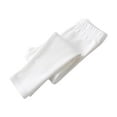 thumbnail image 1 of CYMMPU Girls Leggings Ankle Length, Comfortable Leggings for Girls. Cotton Footless Tights Soft Basic Solid Full Length Cotton Soft Leggings White 5-7 Years, 1 of 2