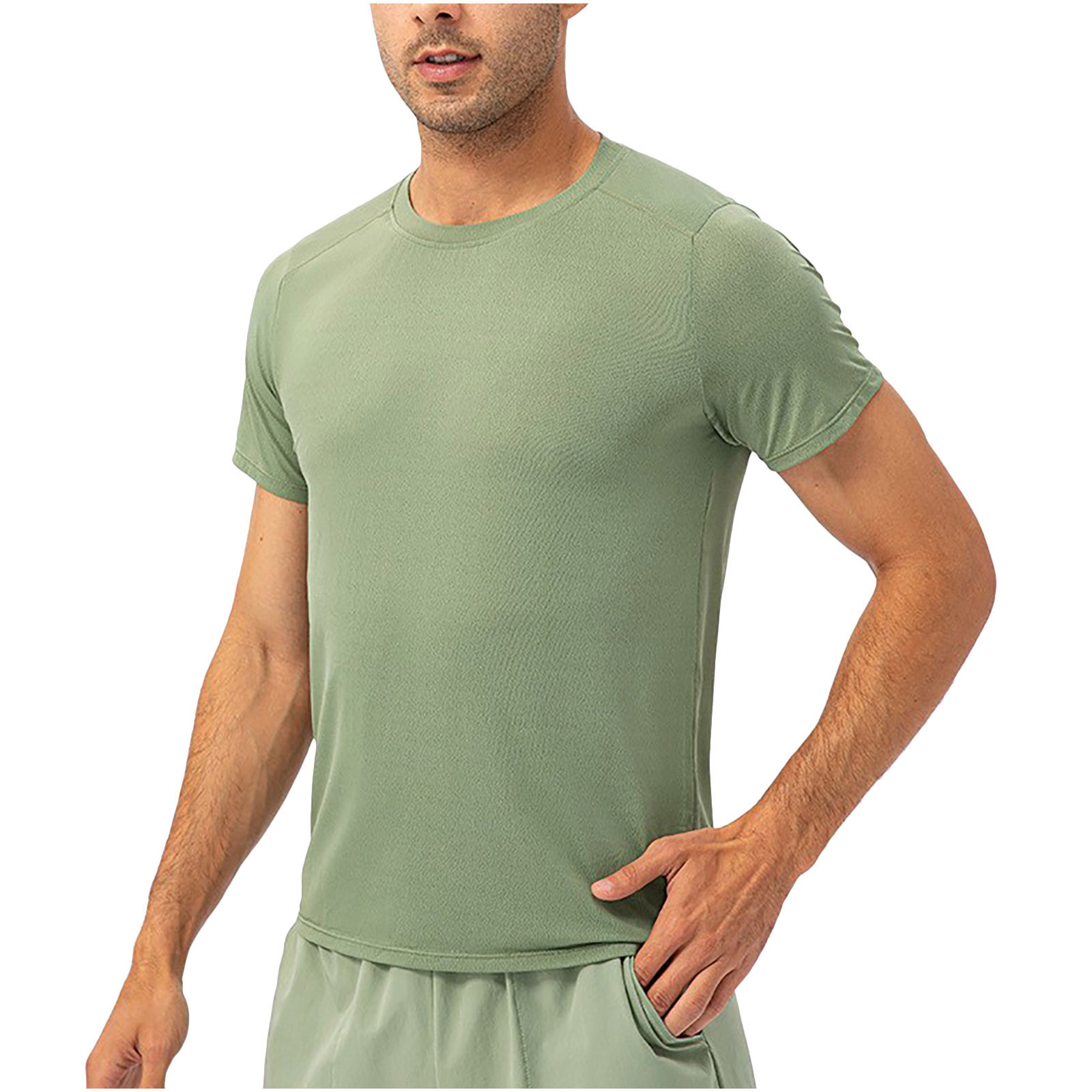 CYMMPU Men's Round Neck Dry Fit Moisture Wicking Sports Tees