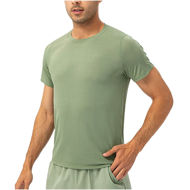 CYMMPU Men's Round Neck Dry Fit Moisture Wicking Sports Tees