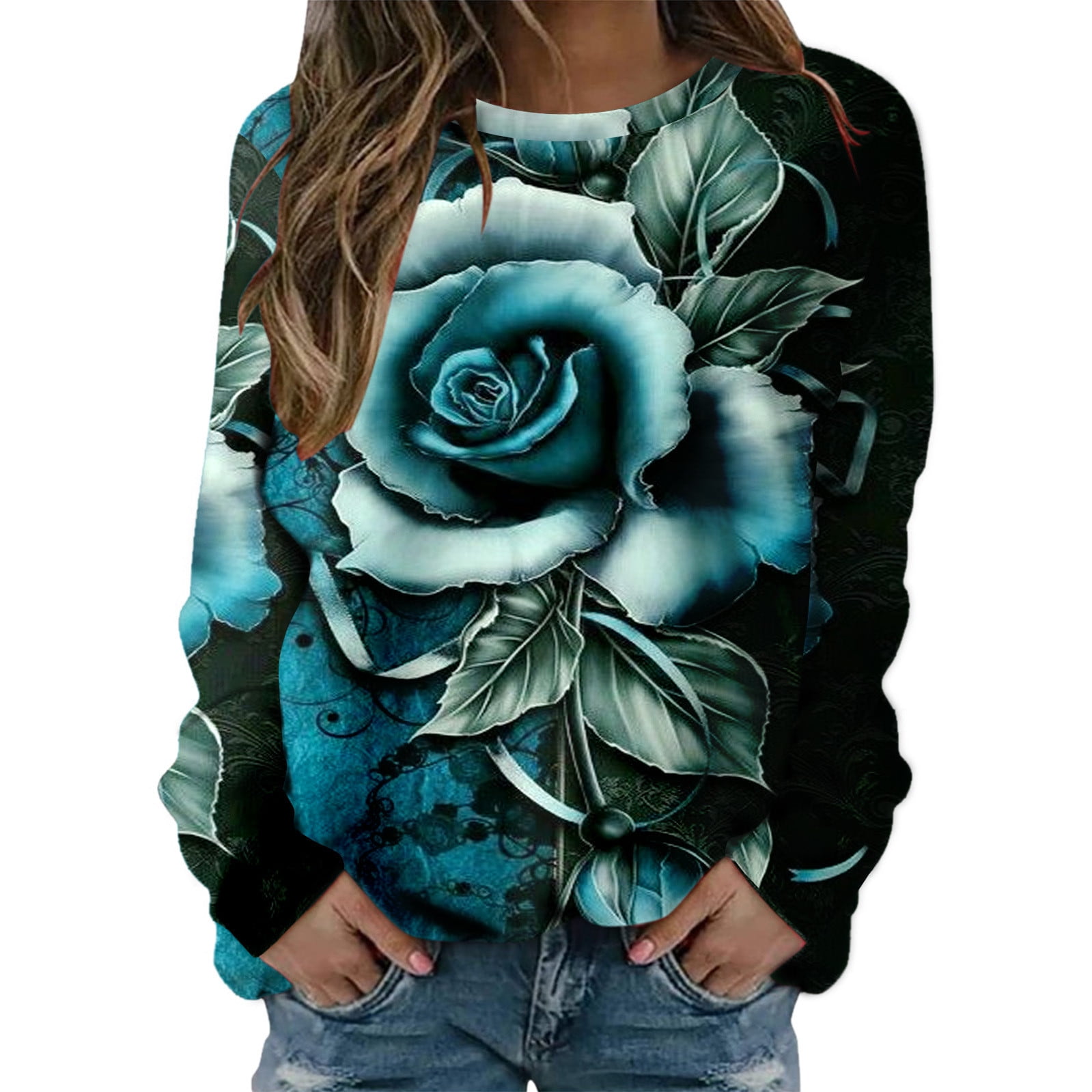 D outlet rose sweatshirt