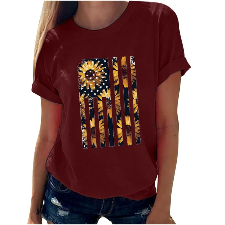 walmart women's 4th of july shirts