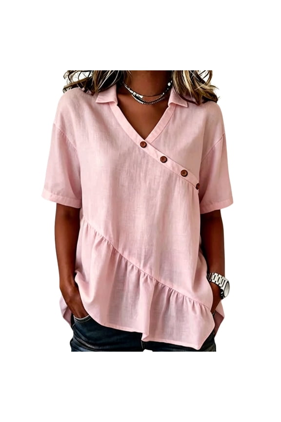 Women's Collared Short Sleeve Racerback Golf Collared Tank Top, Quick Dry Stretch Athletic Tennis Workout Camisole Pink XXL