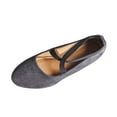thumbnail image 1 of CYMMPU Women's Crisscross Strap Wedge Flats, Closed Toe Lightweight Daily Walking Shoes Gray 41, 1 of 9