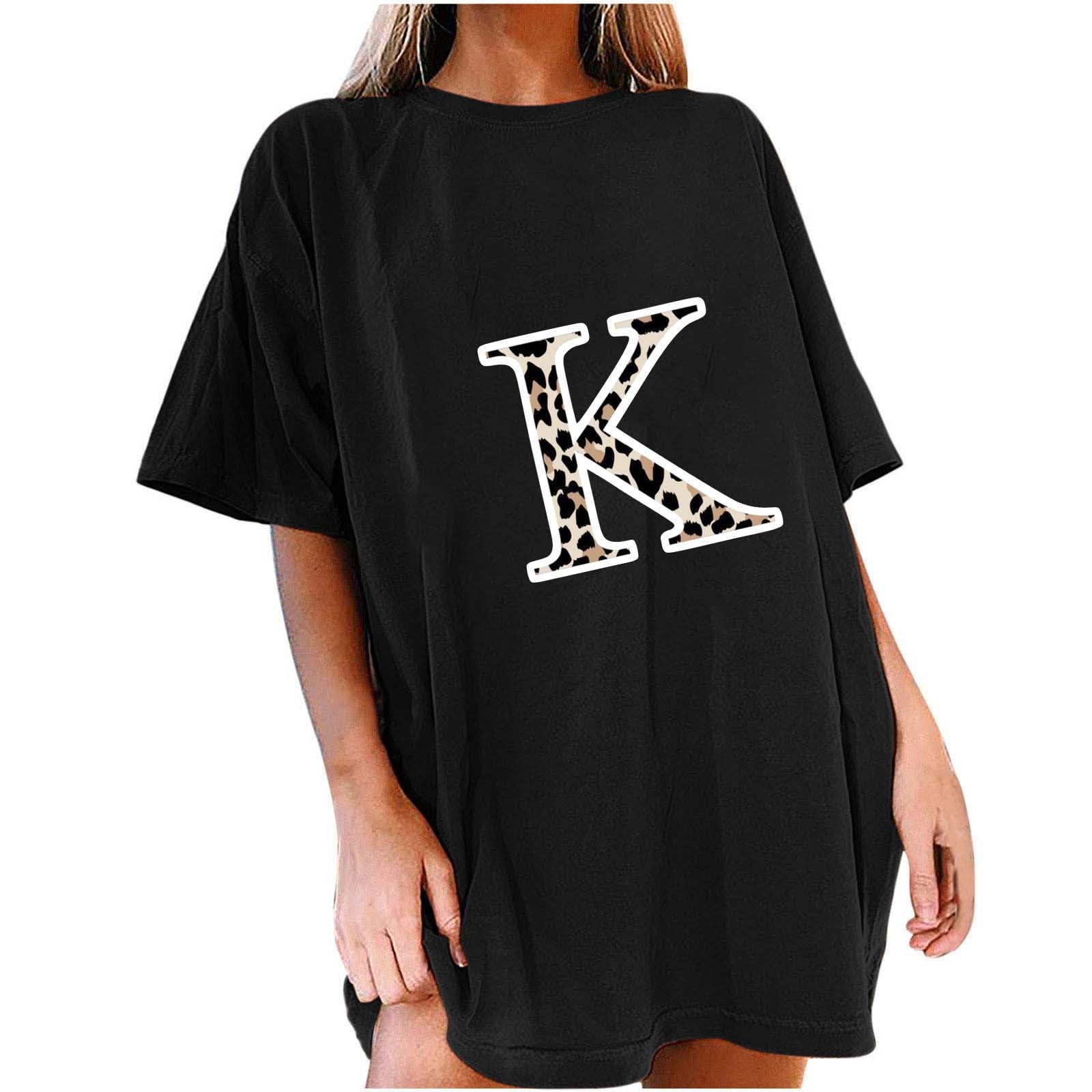 CYMMPU Women s Round Neck Plus Size Tees Clearance Going out Tops