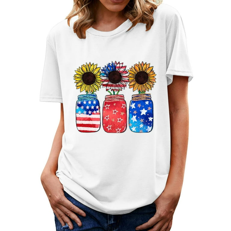 walmart women's 4th of july shirts