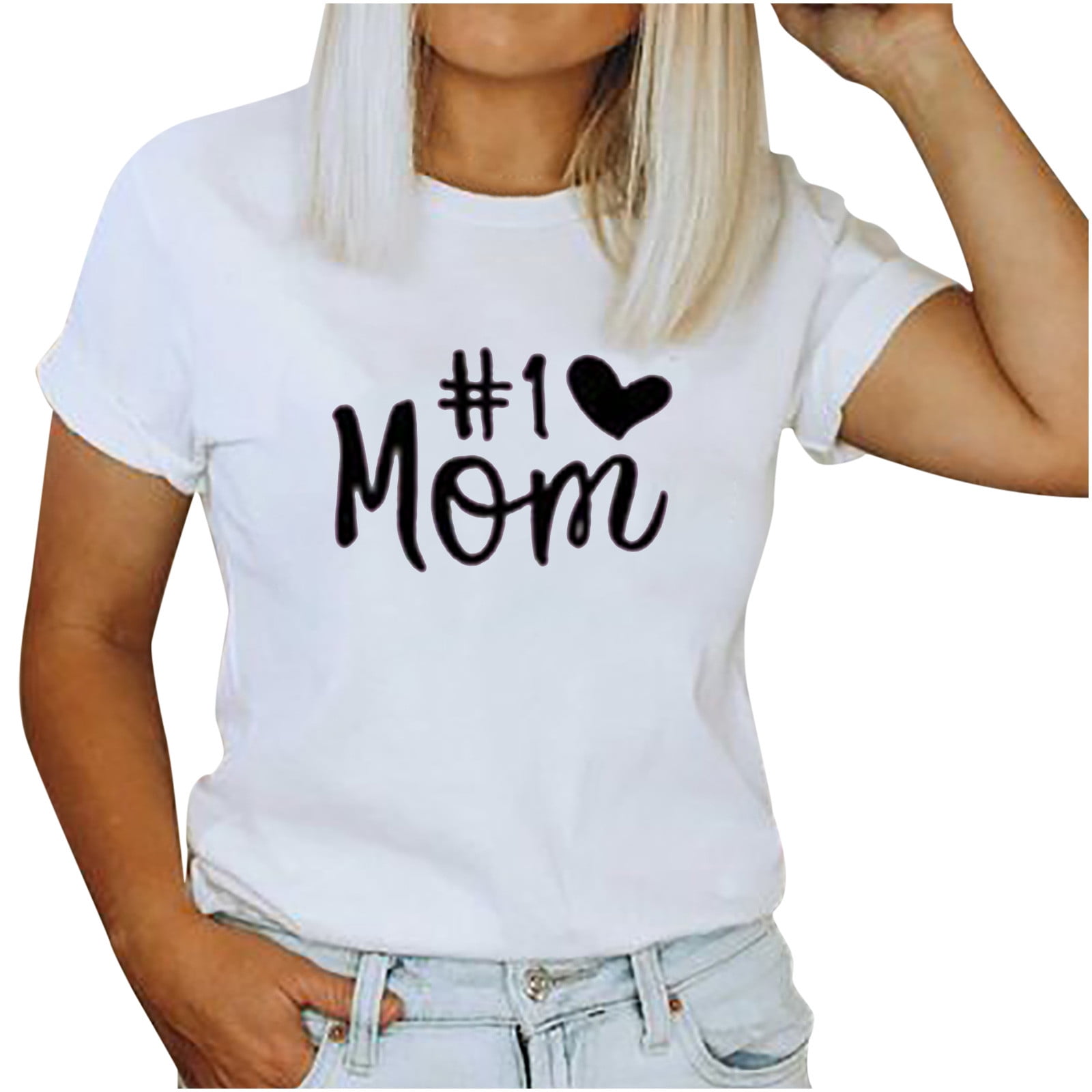 2023 Love Heart Shirt Plus Size Pullover Women Long Sleeve Tops Crewneck  Sweatshirts Mother's Day 