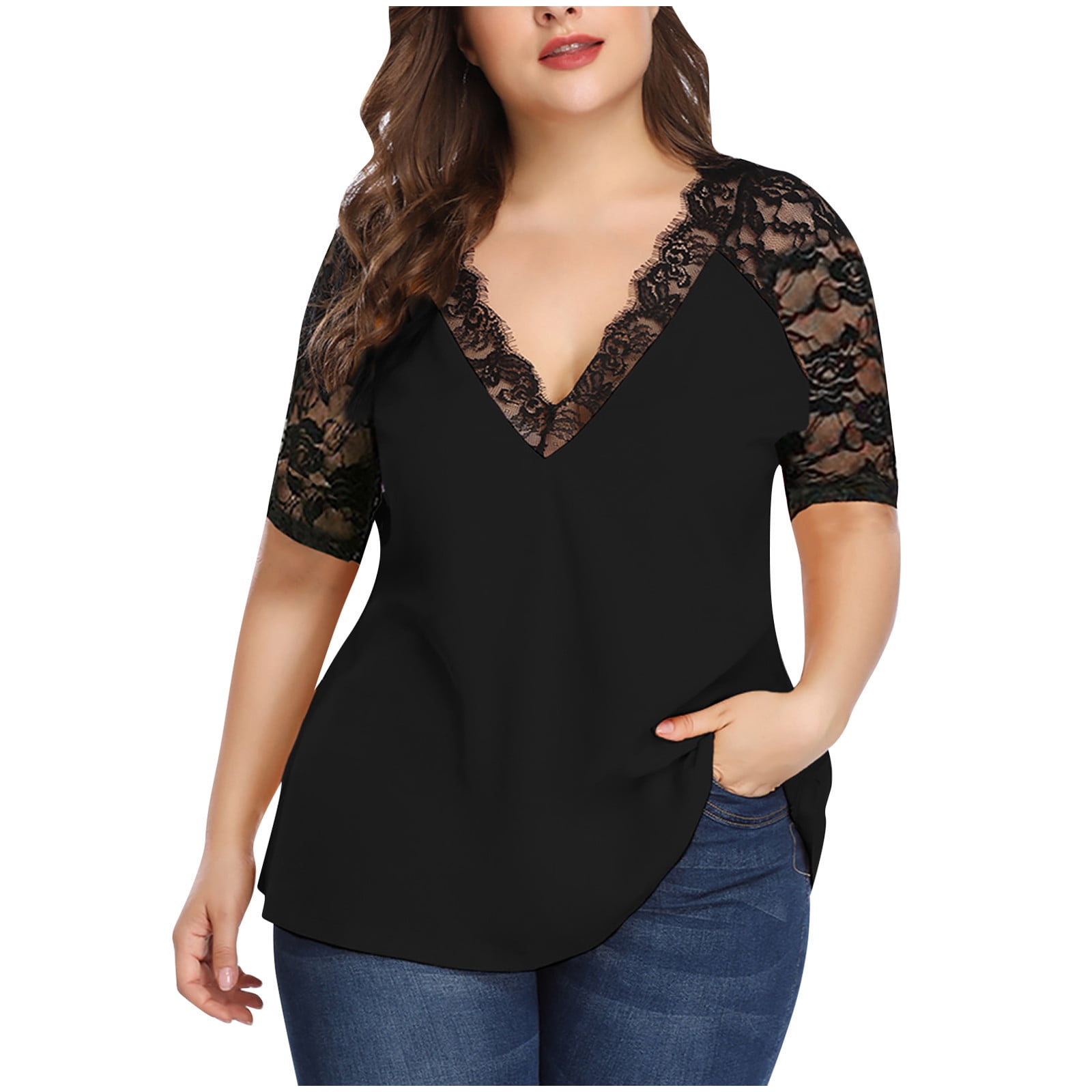 Going out tops top for plus size