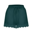 thumbnail image 1 of CYMMPU Womens Casual Shorts Summer Comfy Casual Solid Short Pants Drawstring Elastic Waist Summer Shorts, 1 of 5