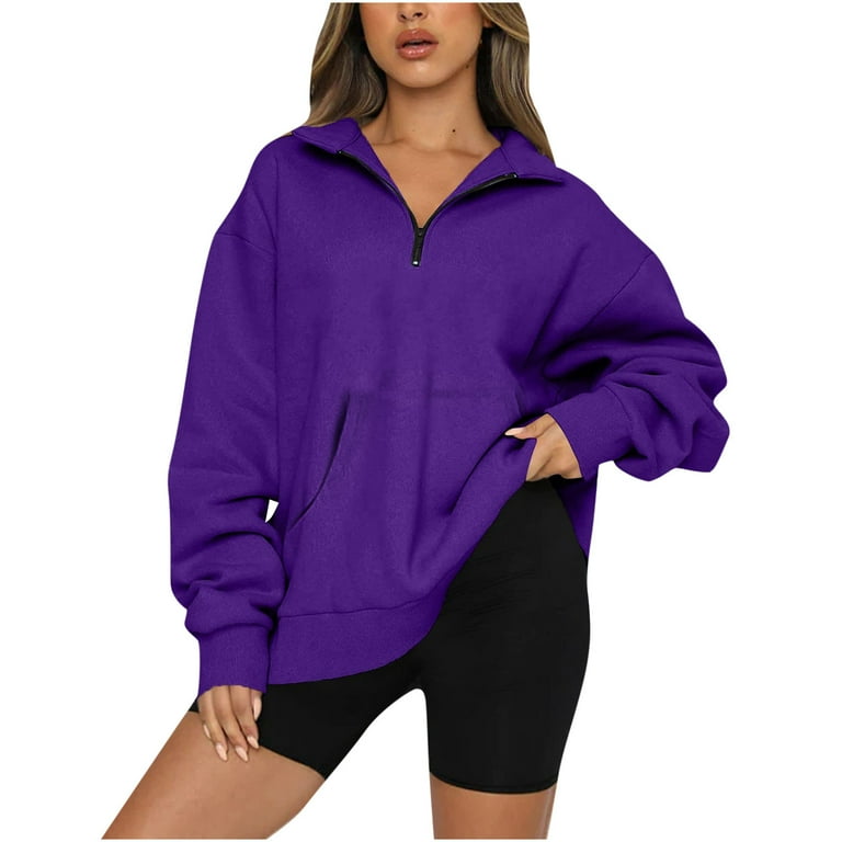 Walmart purple sweatshirt top