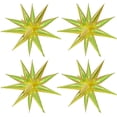 thumbnail image 1 of CYMYLAR Star Burst Balloon,26 "Rainbow Fluorescent Yellow Exploding Star Foil balloon, Suitable for Birthday Graduation Baby Shower Wedding Party Decoration（48pcs）, 1 of 5