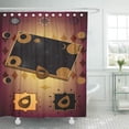 thumbnail image 1 of CYNLON Angel Beige Ouija Board of Predictions for Seance White Bathroom Decor Bath Shower Curtain 66x72 inch, 1 of 1