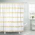thumbnail image 1 of CYNLON Aztec Faux Gold Arrows Pattern Elegant Glamor Bohemian Hipster Bathroom Decor Bath Shower Curtain 60x72 inch, 1 of 1