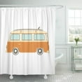 thumbnail image 1 of CYNLON Bus Retro Vintage Travel Camper Van Surf Board White Bathroom Decor Bath Shower Curtain 60x72 inch, 1 of 1