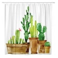 thumbnail image 1 of CYNLON Cactus Flowers Blossom Bathroom Bathroom Decor Bath Shower Curtain 60x72 inch, 1 of 1