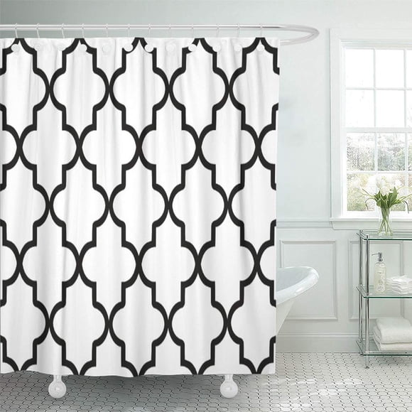 Black and White Shower Curtains in Shower Curtains & Accessories ...