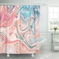 thumbnail image 1 of CYNLON Color Marbling Marble Paint Splash Colorful Fluid Abstract Colored Bathroom Decor Bath Shower Curtain 66x72 inch, 1 of 1