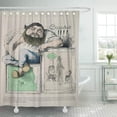 thumbnail image 1 of CYNLON Fine Portrait of Gustave Courbet French School 19Th Century Bathroom Decor Bath Shower Curtain 60x72 inch, 1 of 1