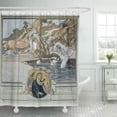 thumbnail image 1 of CYNLON Franz from Dante Divine Comedy Von Bayros 1921 Centaur Bathroom Decor Bath Shower Curtain 60x72 inch, 1 of 1
