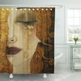 thumbnail image 1 of CYNLON Gustav Woman Gold Tears Jugendstil by Klimt Nouveau German Bathroom Decor Bath Shower Curtain 66x72 inch, 1 of 1