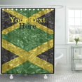 thumbnail image 1 of CYNLON Jamaica Jamaican Flag Crinkled Carribbean Pat Patriotism Rastafarian Reggae Bathroom Decor Bath Shower Curtain 60x72 inch, 1 of 1