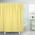 thumbnail image 1 of CYNLON Light Yellow Personalized Trend Color Pale Pastel Blank Bathroom Decor Bath Shower Curtain 66x72 inch, 1 of 1